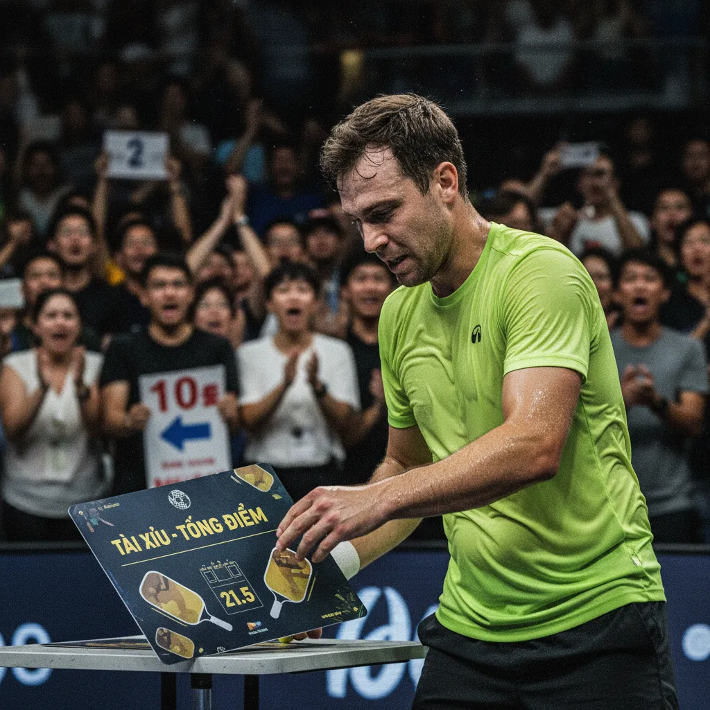 Ben Johns trong một trận đấu pickleball