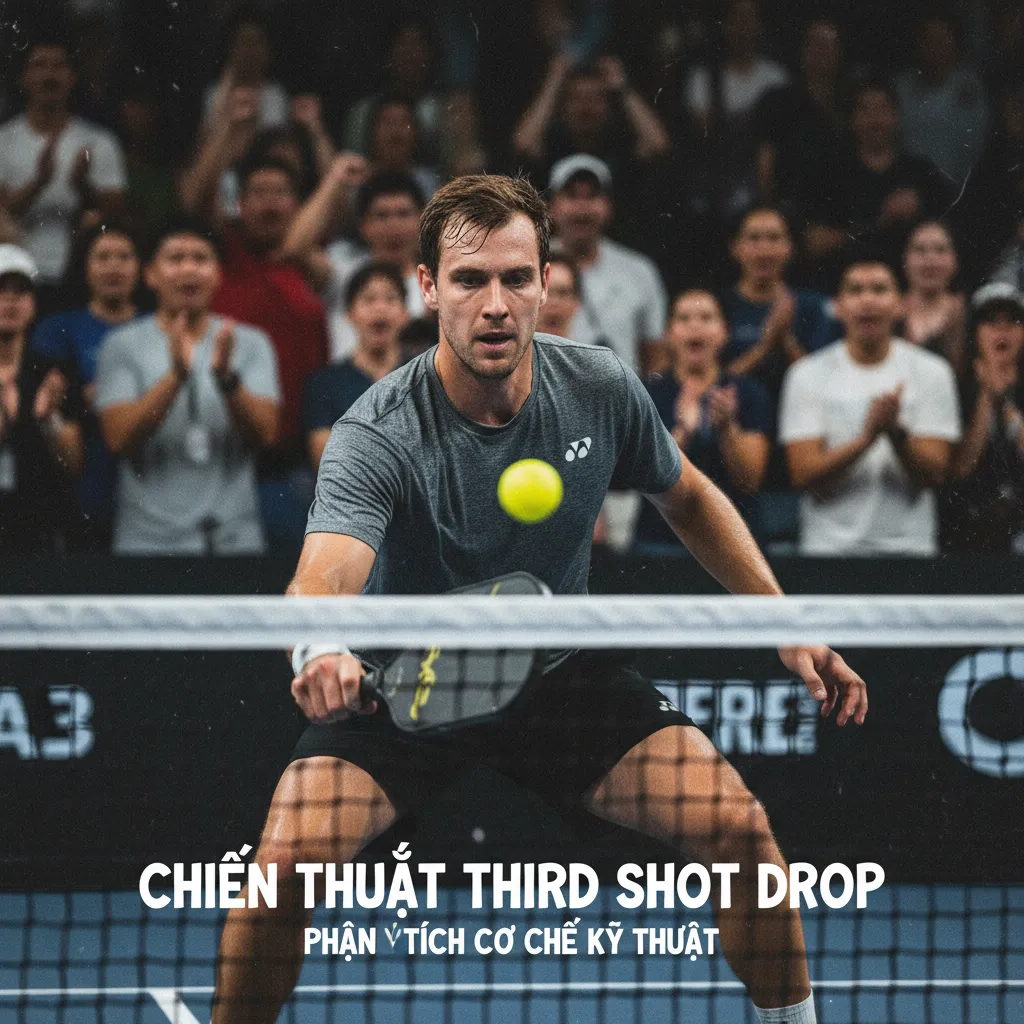 Chuyển động vung vợt khi thực hiện Third Shot Drop