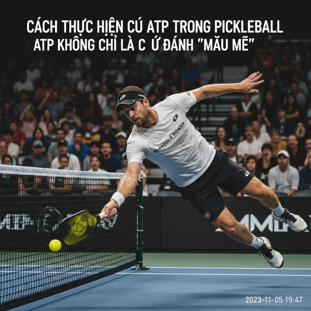 Quỹ đạo của một cú đánh ATP hợp lệ vòng qua cọc lưới