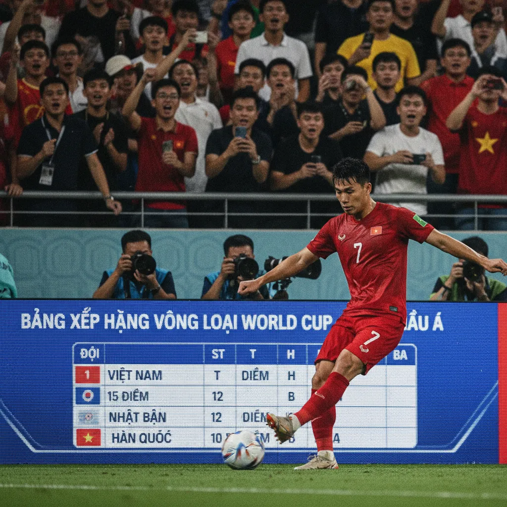 Toàn cảnh Bảng xếp hạng Vòng loại World Cup châu Á mới nhất