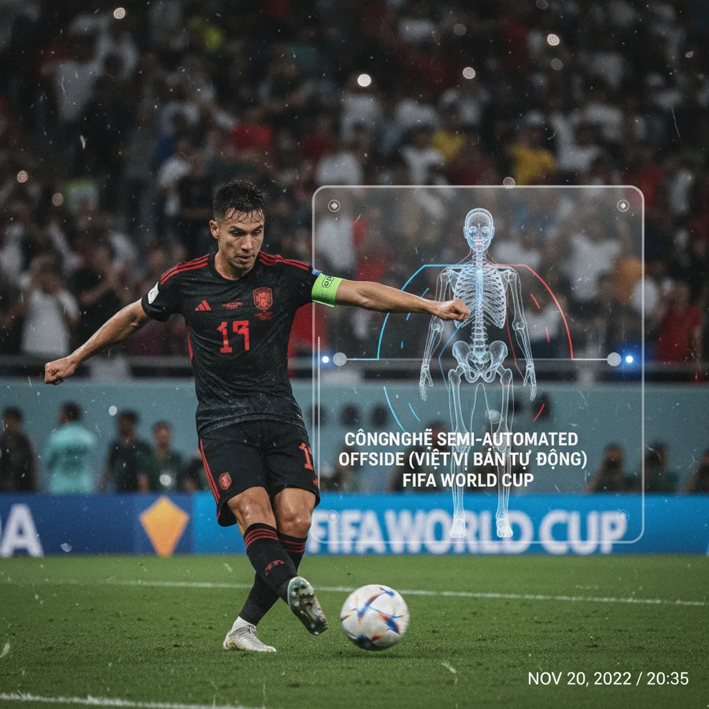 Cảm biến IMU bên trong quả bóng Al Rihla